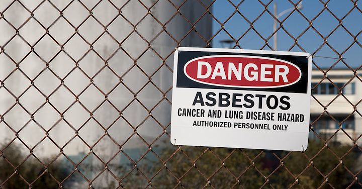 Asbestos warning