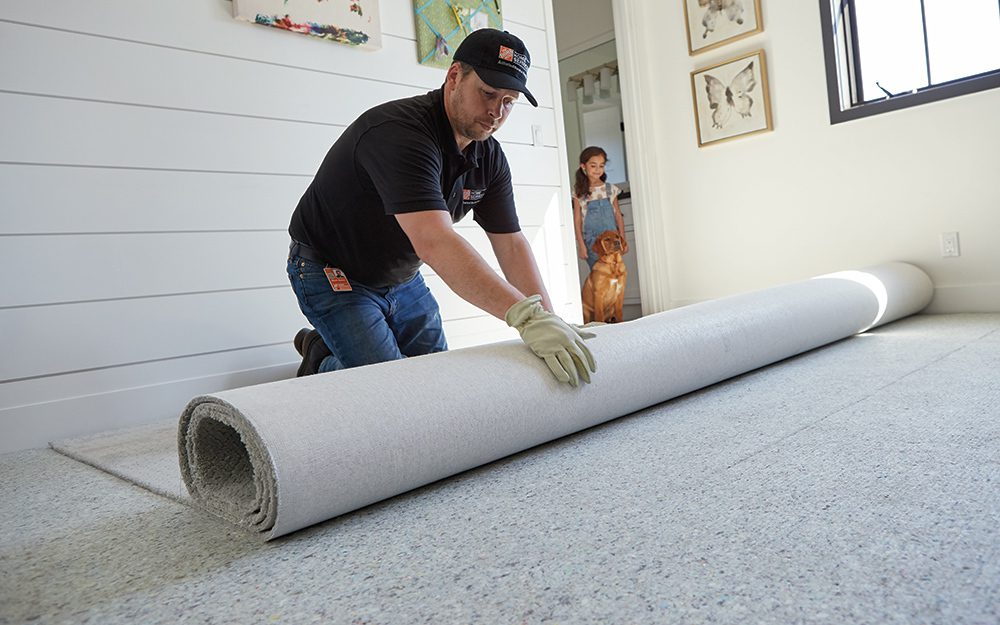 Floor carpet installation
