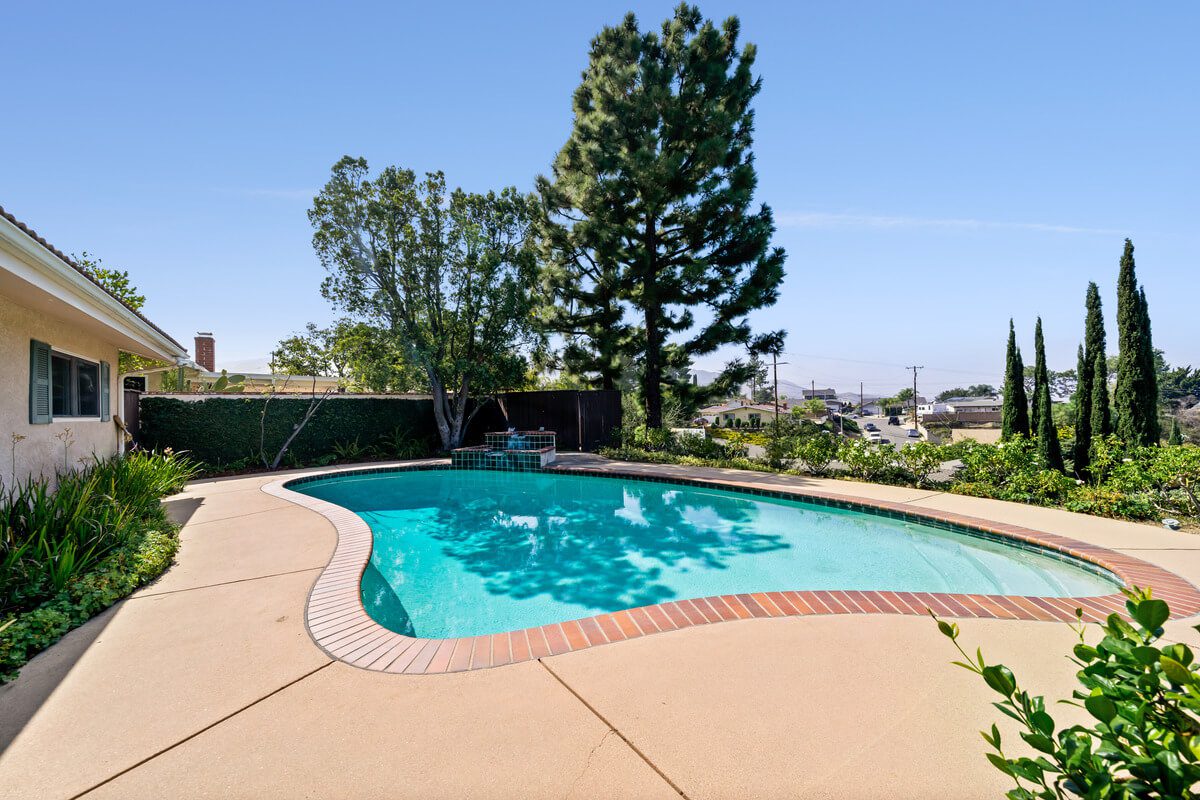 pool cleaned and services by a pool contractor